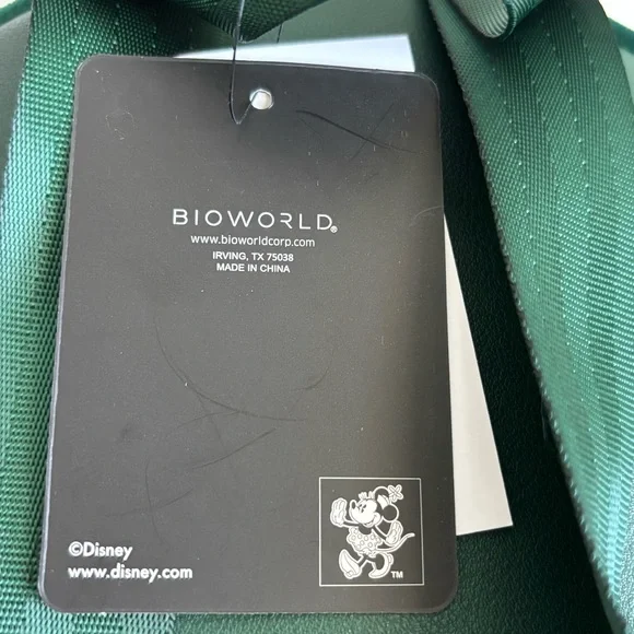 FINAL PRICE DROP! Bioworld Disney Minnie Mouse Green Velvet Mini Backpack NWT - Picture 8 of 14